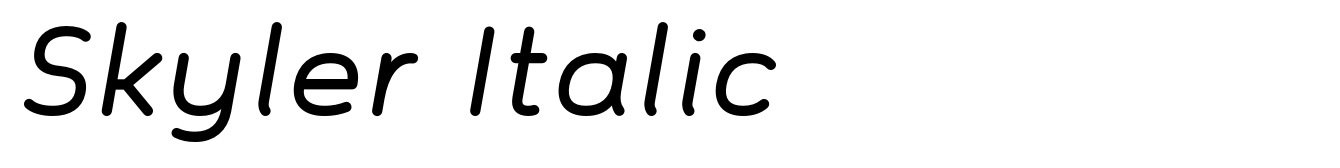Skyler Italic